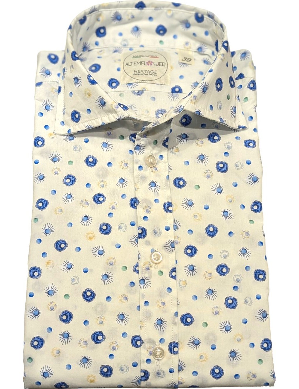 ALTEMFLOWER camisa fondo blanco estampados Supernova