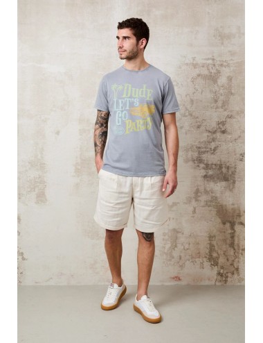 Camiseta Bowery de manga corta de color gris 2