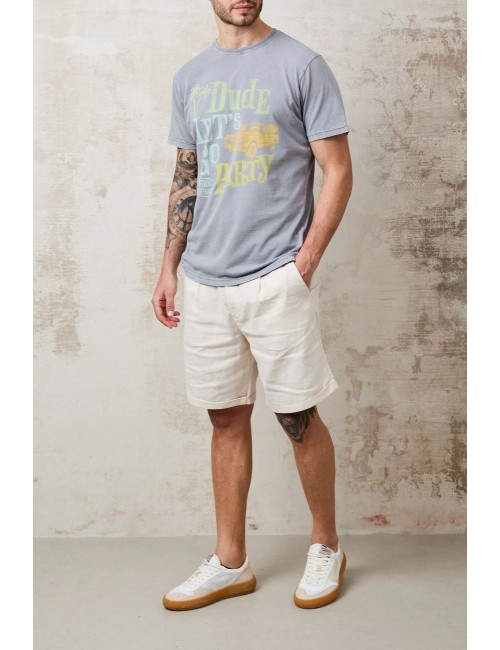 Camiseta Bowery de manga corta de color gris