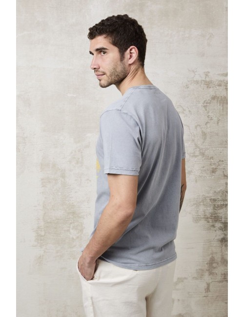 Camiseta Bowery de manga corta de color gris