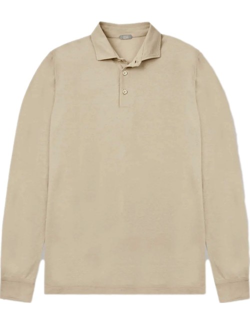 Almirante Seis Madrid |ZANONE polo manga larga IceCotton sabbia