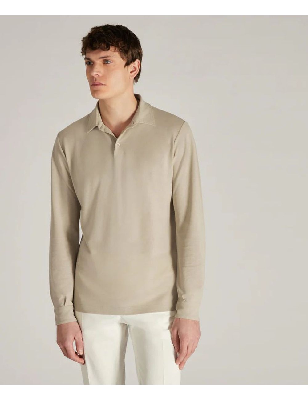 Almirante Seis Madrid |ZANONE polo manga larga IceCotton sabbia