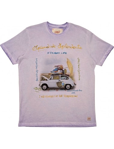BoB camiseta lavanda manga corta Splendido