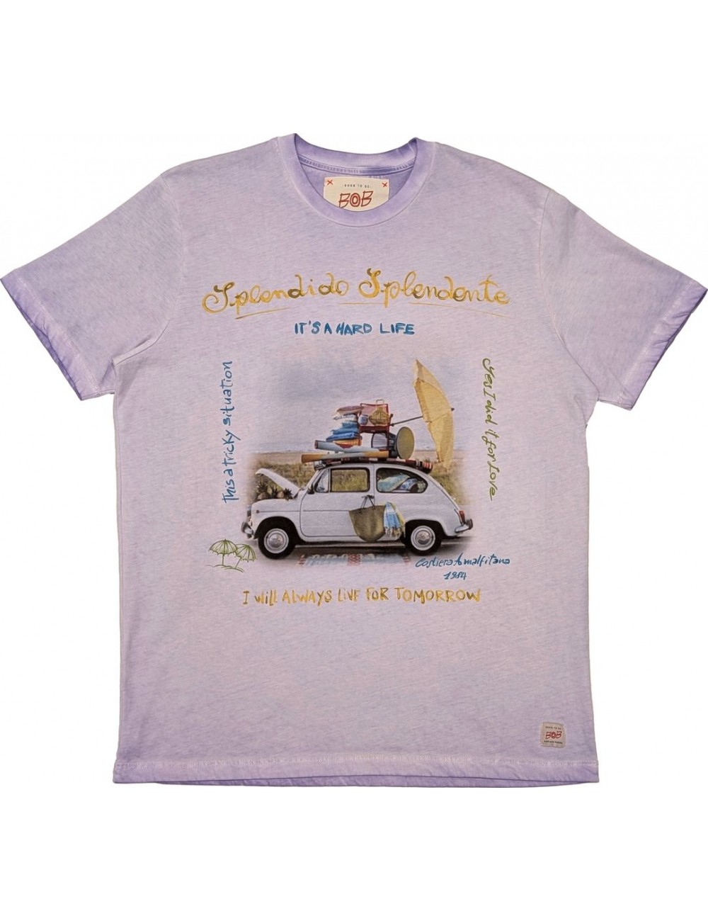 BoB camiseta lavanda manga corta Splendido