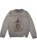 BOB Jersey Reversible cuello redondo Bristol gris plomo "Ticket to rider"