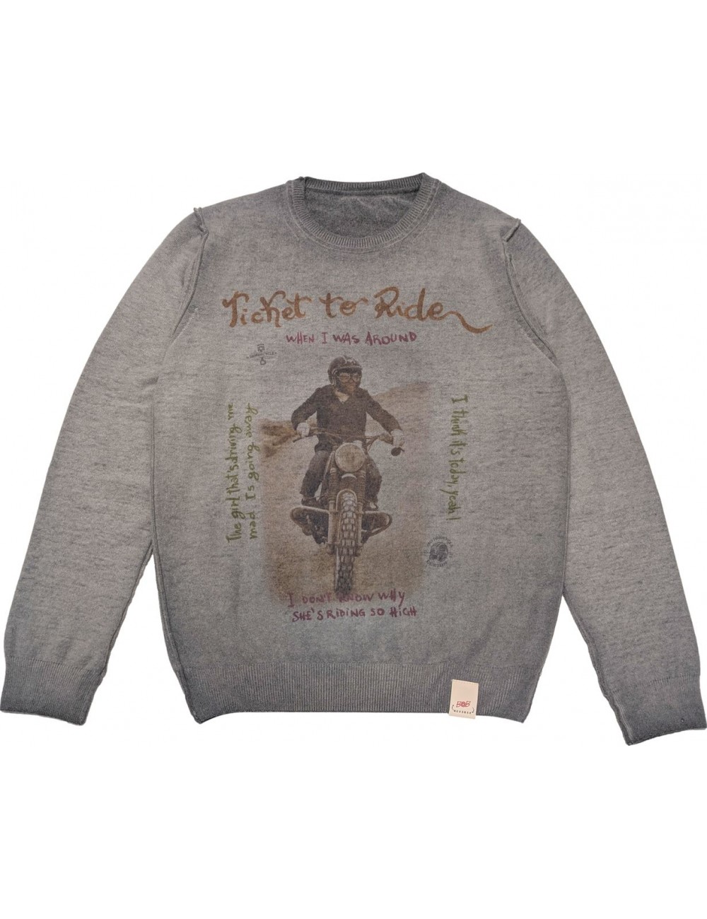 BOB Jersey Reversible cuello redondo Bristol gris plomo | Ego Madrid