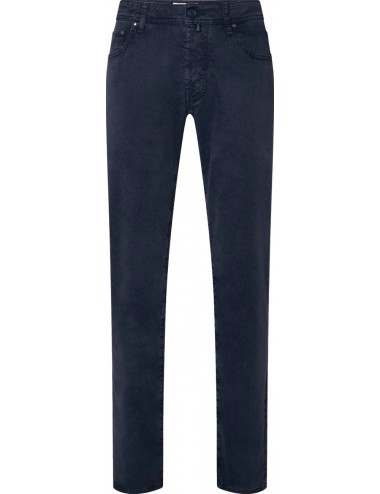 Jacob Cohën pantalón vaquero Bard sarga elástica de algodón y lyocell azul marino