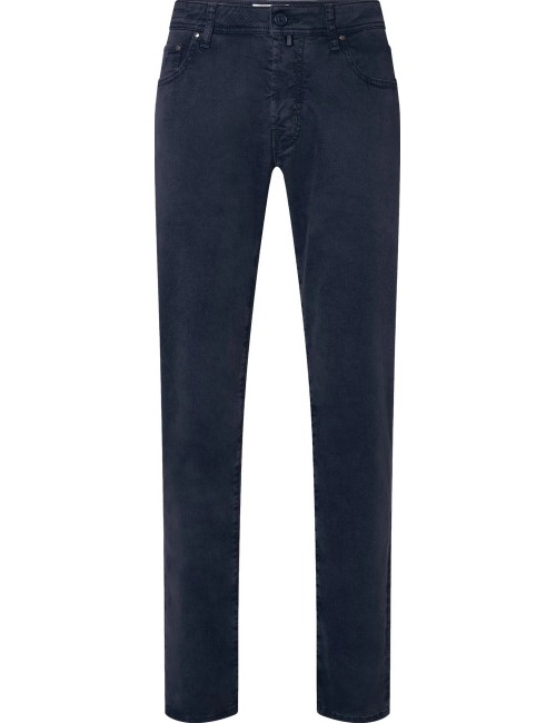 Jacob Cohën pantalón vaquero Bard sarga elástica de algodón y lyocell azul marino