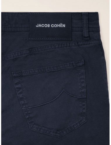 Jacob Cohën pantalón vaquero Bard sarga elástica de algodón y lyocell azul marino 2