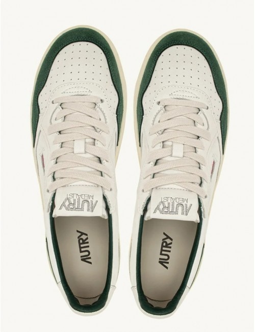 Ego Madrid zapatilla Autry Medalist banco piel ante verde GS42