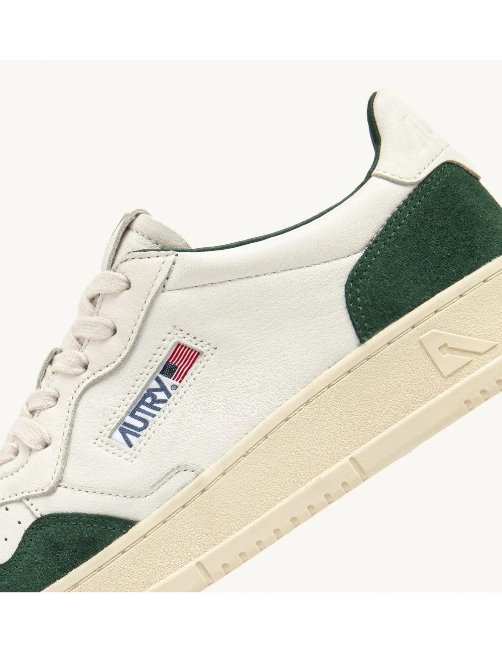 Ego Madrid zapatilla Autry Medalist banco piel ante verde GS42
