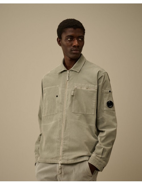 C.P. COMPANY Sobrecamisa de pana London Fog Gris