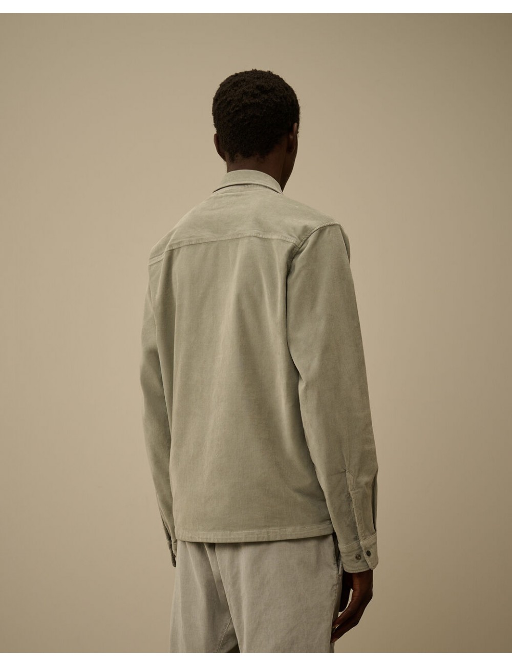 C.P. COMPANY Sobrecamisa de pana London Fog Gris