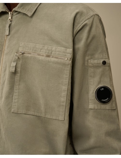C.P. COMPANY Sobrecamisa de pana London Fog Gris
