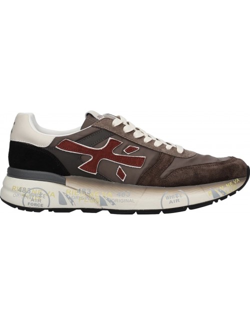 Premiata Mick marrón y rojo 7714