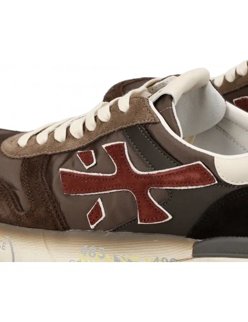 Premiata Mick marrón y rojo 7714