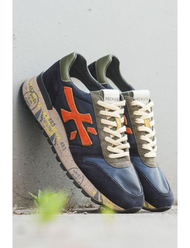 premiata mick 7721 6419 azul y naranja 2