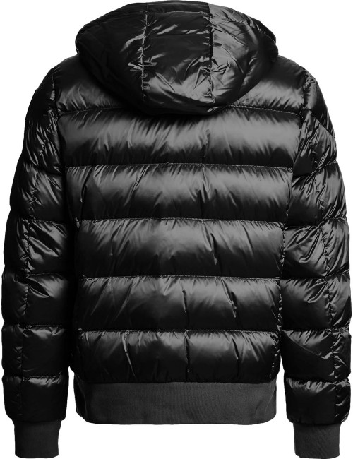 Ego Madrid Parajumpers plumas Pharrell negro con capucha vista  espalda con capucha