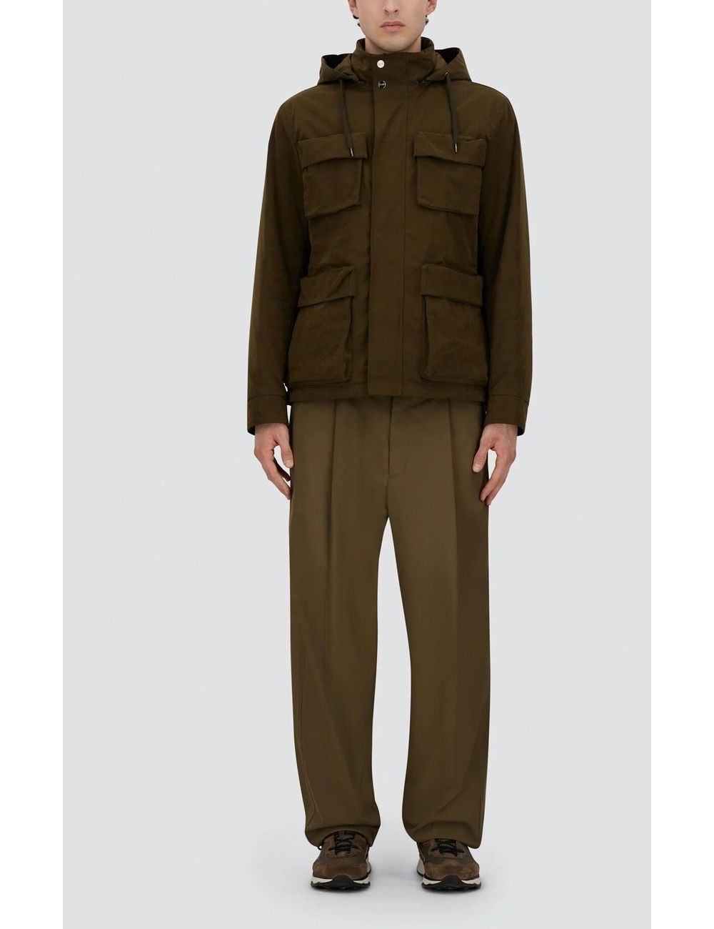Herno field jacket waxed tech cotton | Almirante Seis tienda oficial