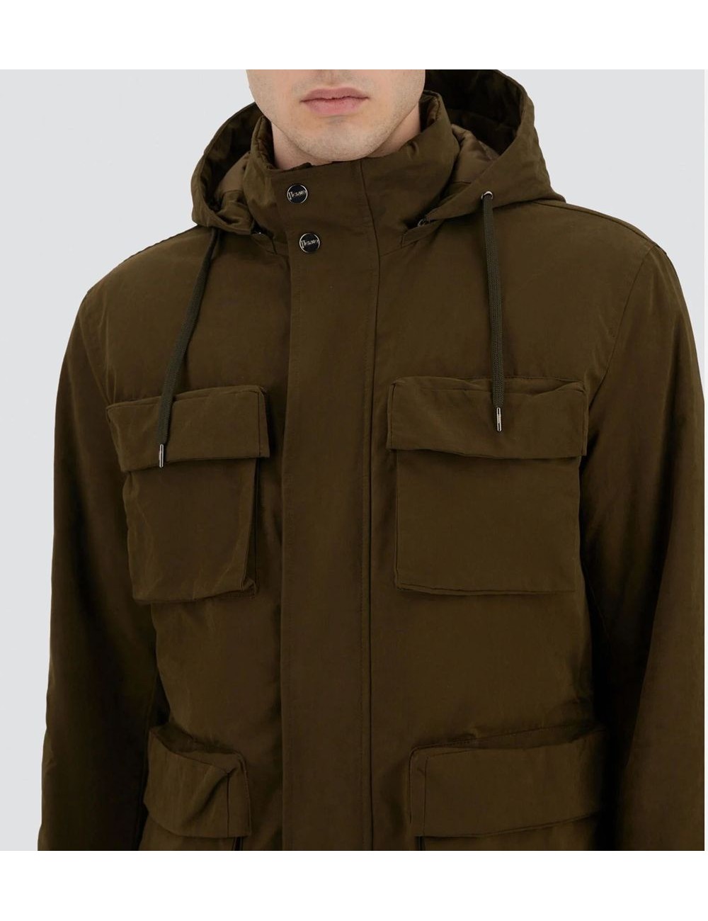 Herno field jacket waxed tech cotton | Almirante Seis tienda oficial