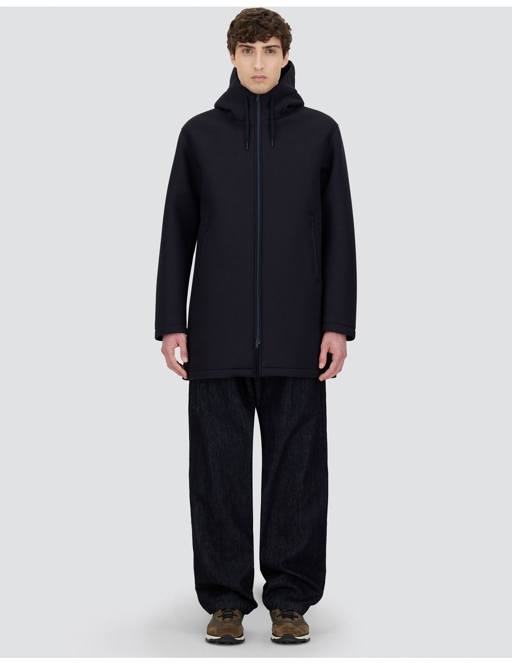 Herno Parka Larga de 3 Layer Scuba azul