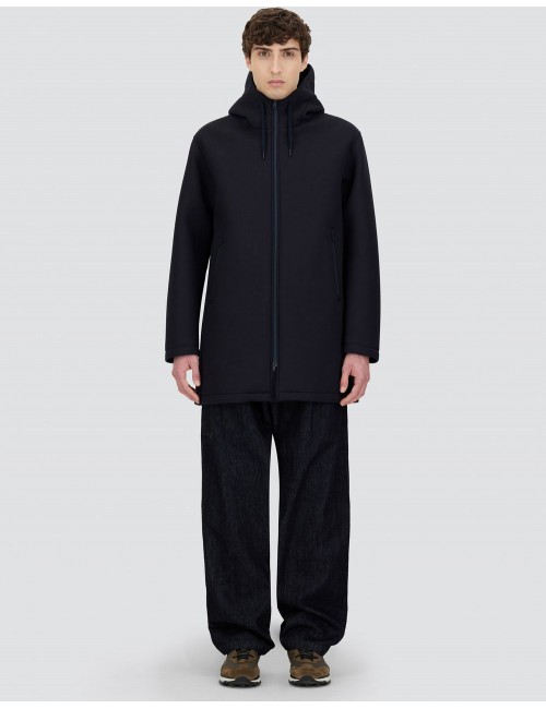 Herno Parka Larga de 3 Layer Scuba azul