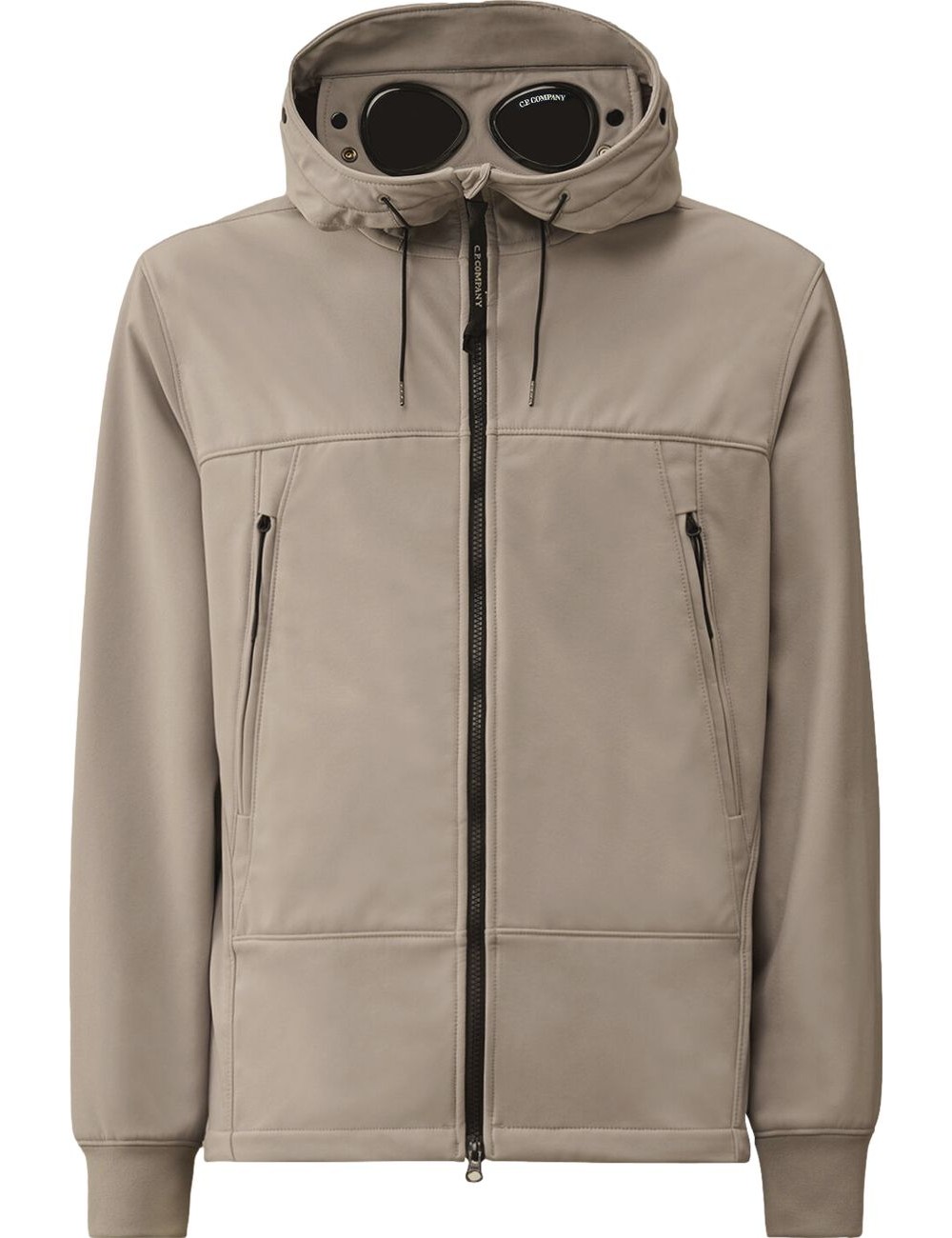 Cazadora soft shell-R gris claro  CP Company con gafas | Ego Madrid