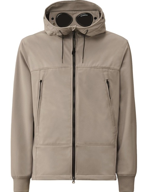 Cazadora soft shell-R gris claro  CP Company con gafas | Ego Madrid