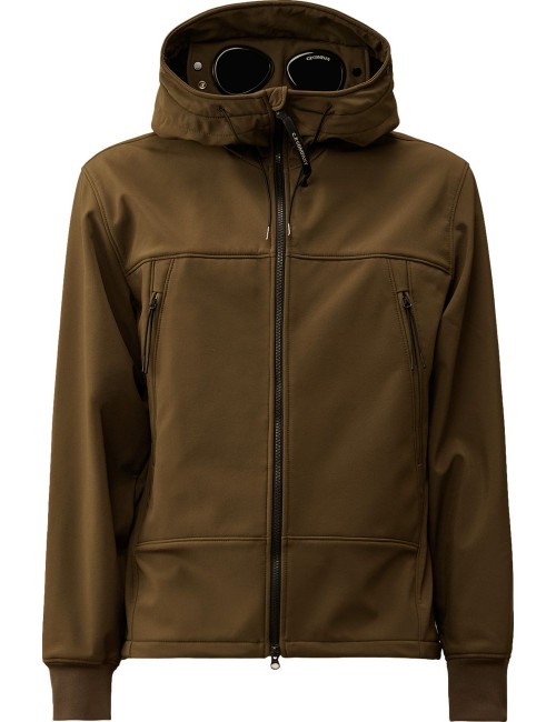 C.P. Company soft shell-r Google jacket Verde oscuro