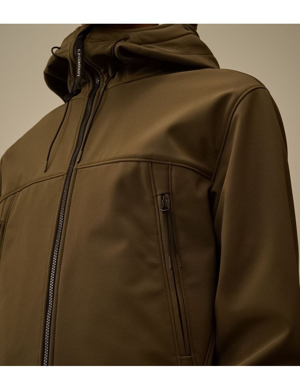 C.P. Company soft shell-r Google jacket Verde oscuro