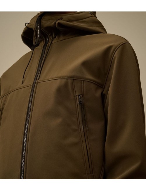 C.P. Company soft shell-r Google jacket Verde oscuro