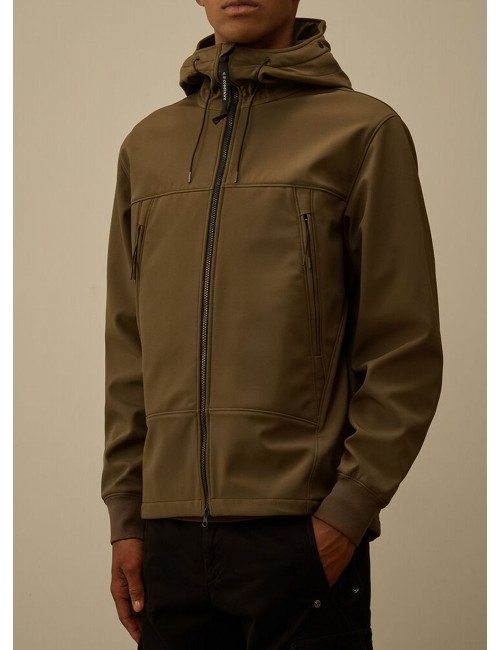 C.P. Company soft shell-r Google jacket Verde oscuro