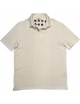 Polo manga corta hombre blanco con detalles en cuello de Altea | Ego