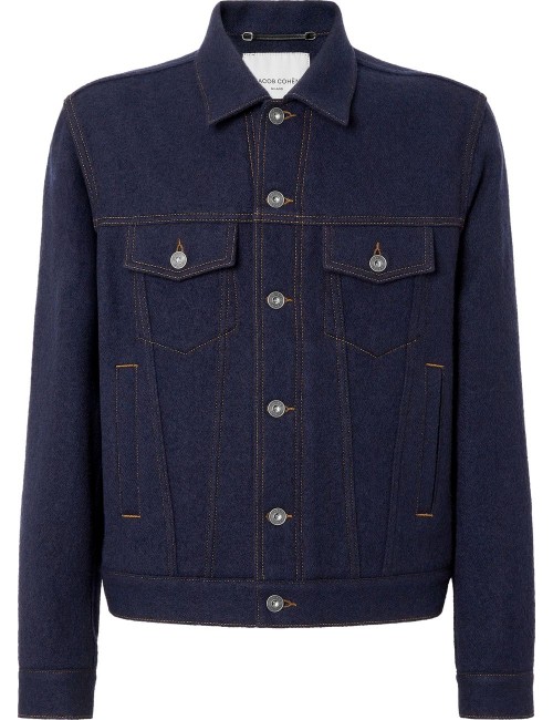 JACOB COHËN Cazadora vaquera lana azul | Almirante Seis tienda oficial
