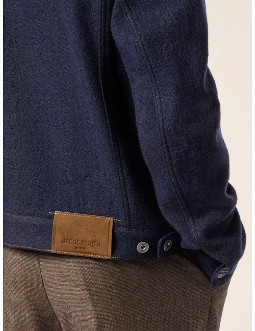JACOB COHËN Cazadora vaquera lana azul | Almirante Seis tienda oficial