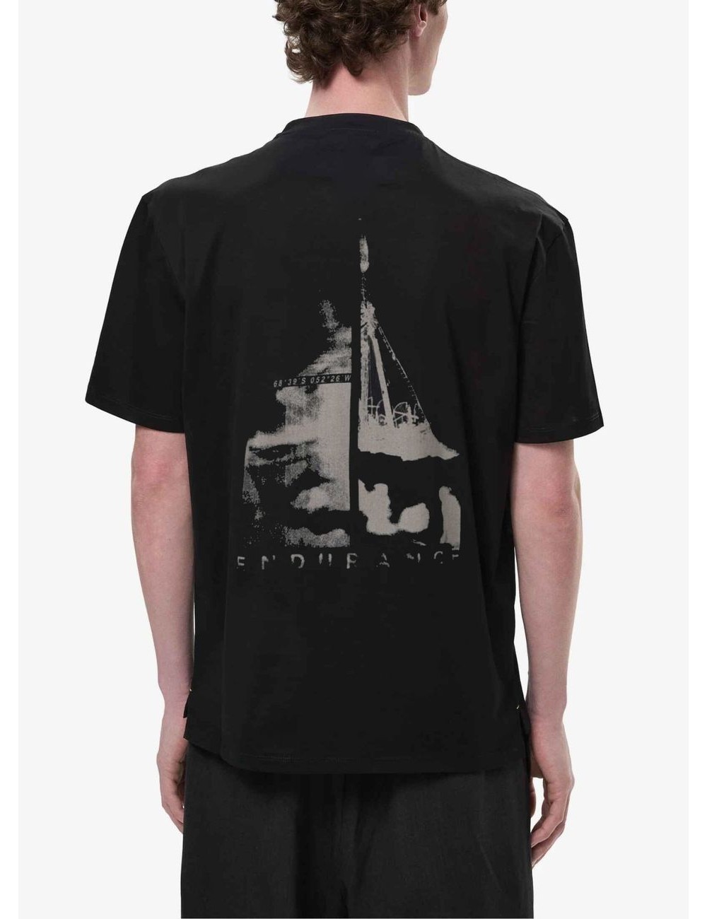 Camiseta manga corta Premiata negro printed