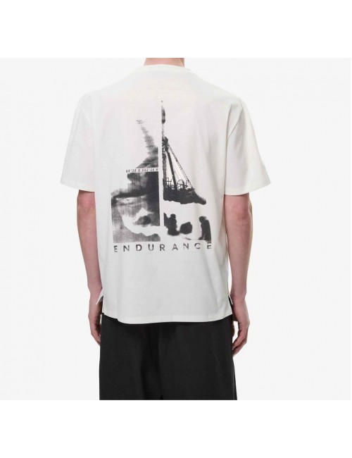 Camiseta manga corta Premiata pa1030 blanco printed