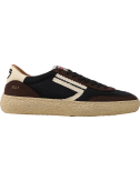 PURAAI zapatilla vegana nailon negro y marrón