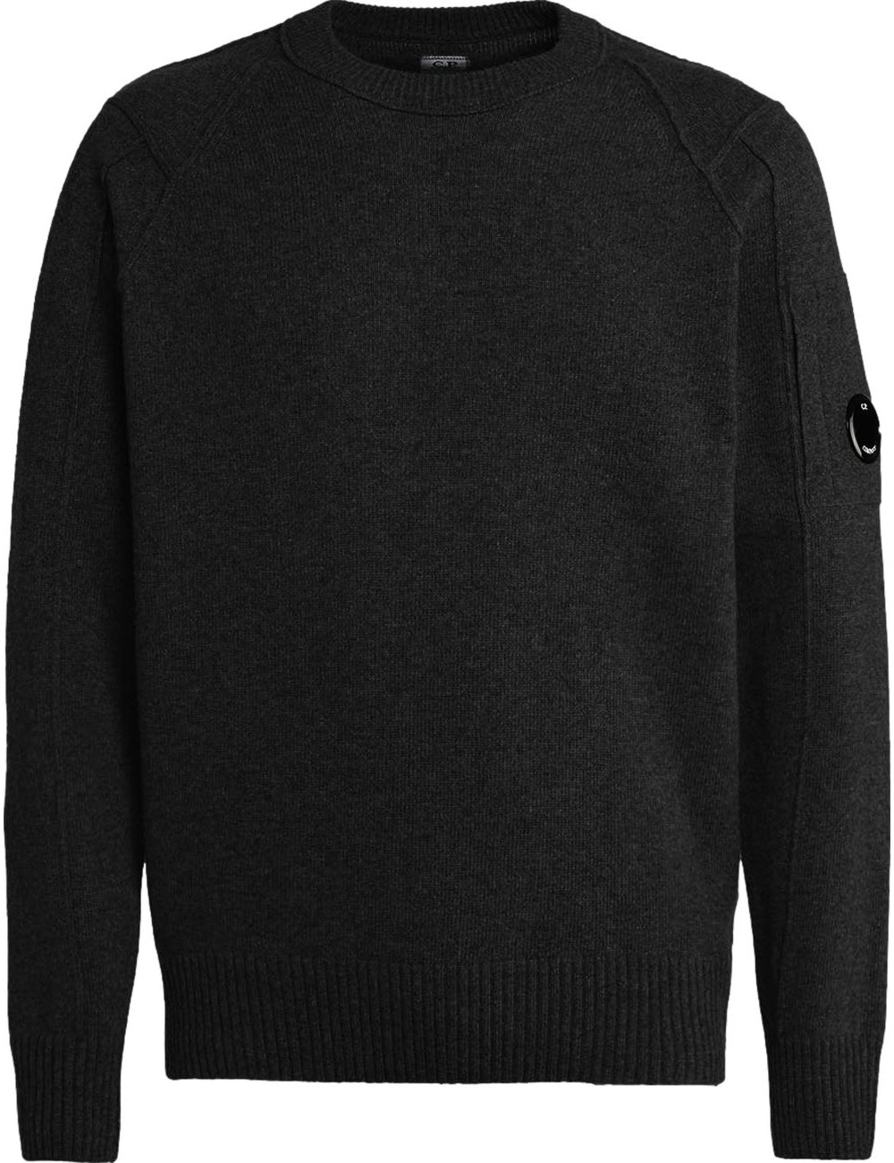CP Company jersey cuello redondo lambswool grs negro | Ego Madrid oficial