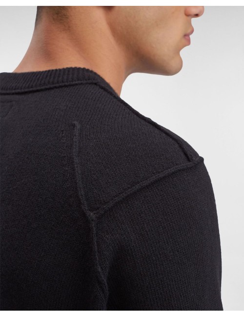 CP Company jersey cuello redondo lambswool grs negro | Ego Madrid oficial