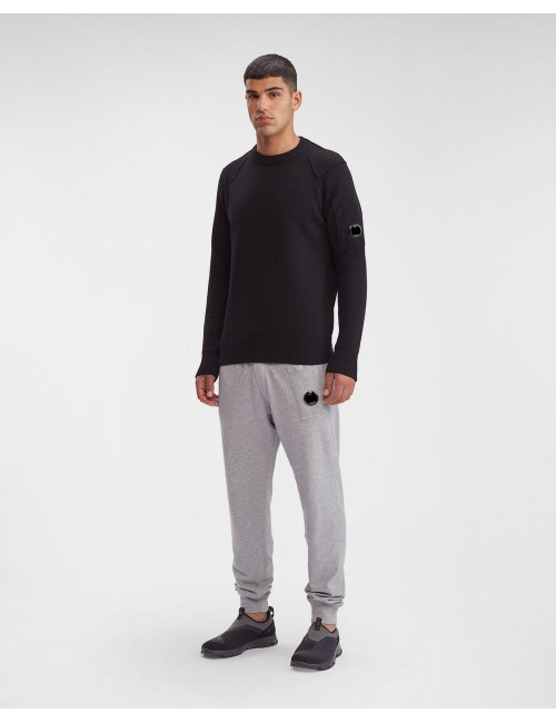 CP Company jersey cuello redondo lambswool grs negro | Ego Madrid oficial
