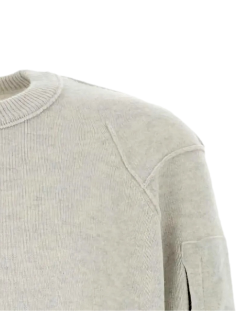 CP Company jersey cuello redondo lambswool grs gris | Ego Madrid oficial