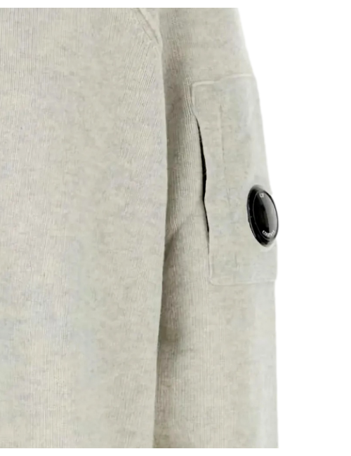 CP Company jersey cuello redondo lambswool grs gris | Ego Madrid oficial