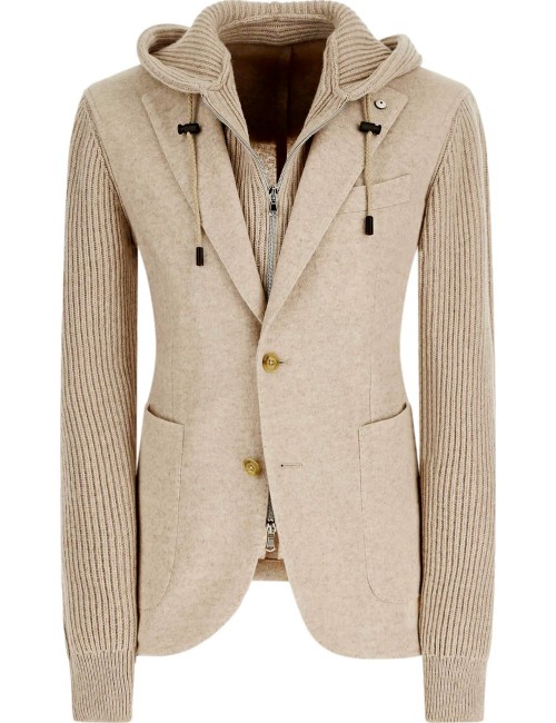 L.B.M. Americana beige con pechera desmontable | Almirante Seis