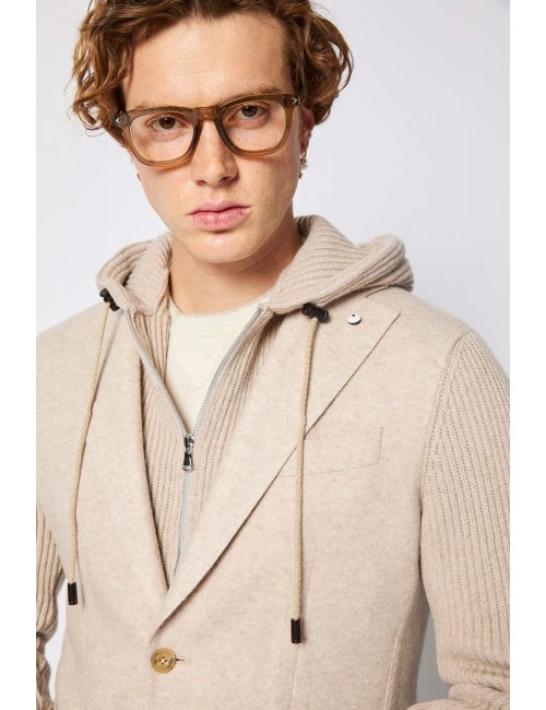 L.B.M. Americana beige con pechera desmontable | Almirante Seis