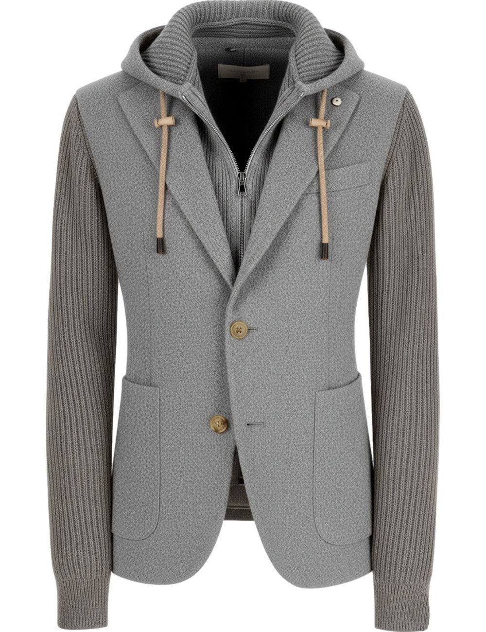 L.B.M. Americana gris con pechera desmontable | Almirante Seis