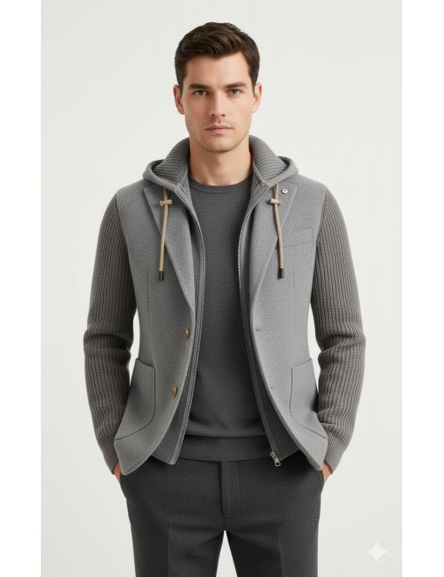 L.B.M. Americana gris con pechera desmontable | Almirante Seis