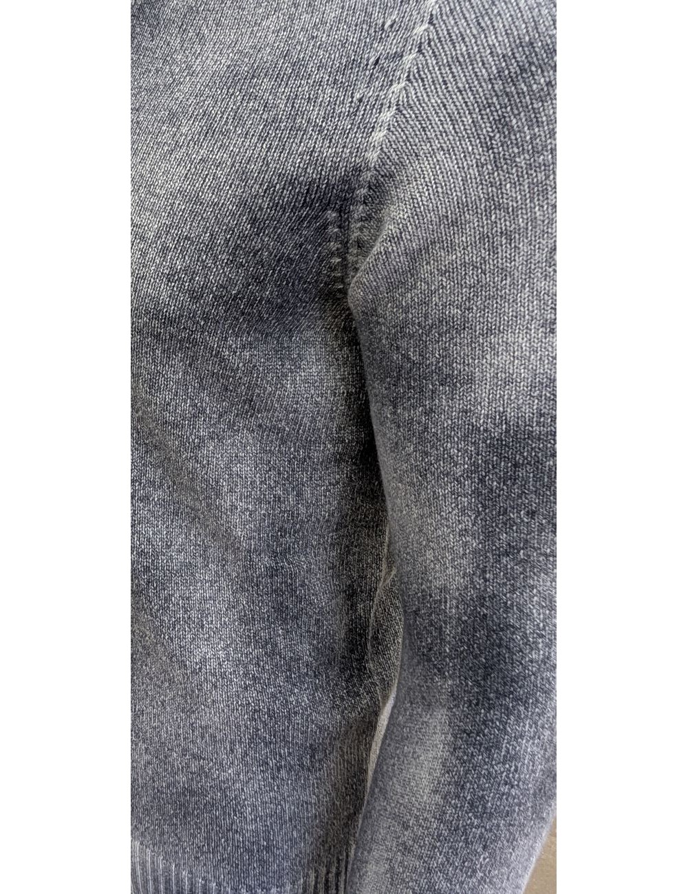 AROVESCIO jersey lana reversible Brushed Color deep blue | Ego Madrid