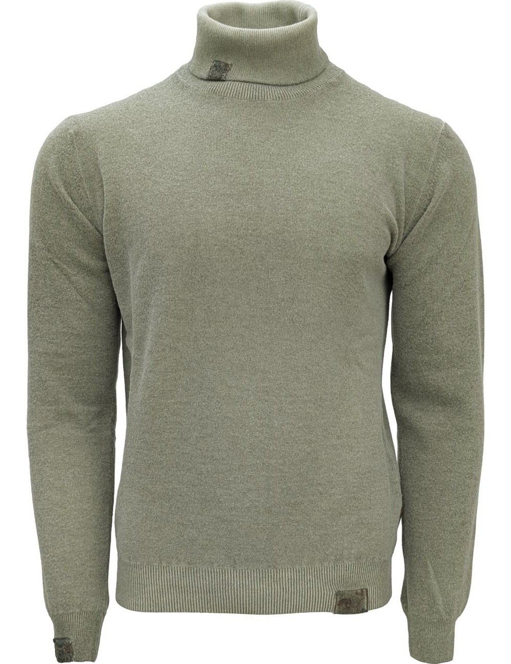 BoB jersey cuello vuelto lana cocida verde militar