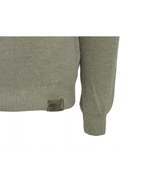 BoB jersey cuello vuelto lana cocida verde militar